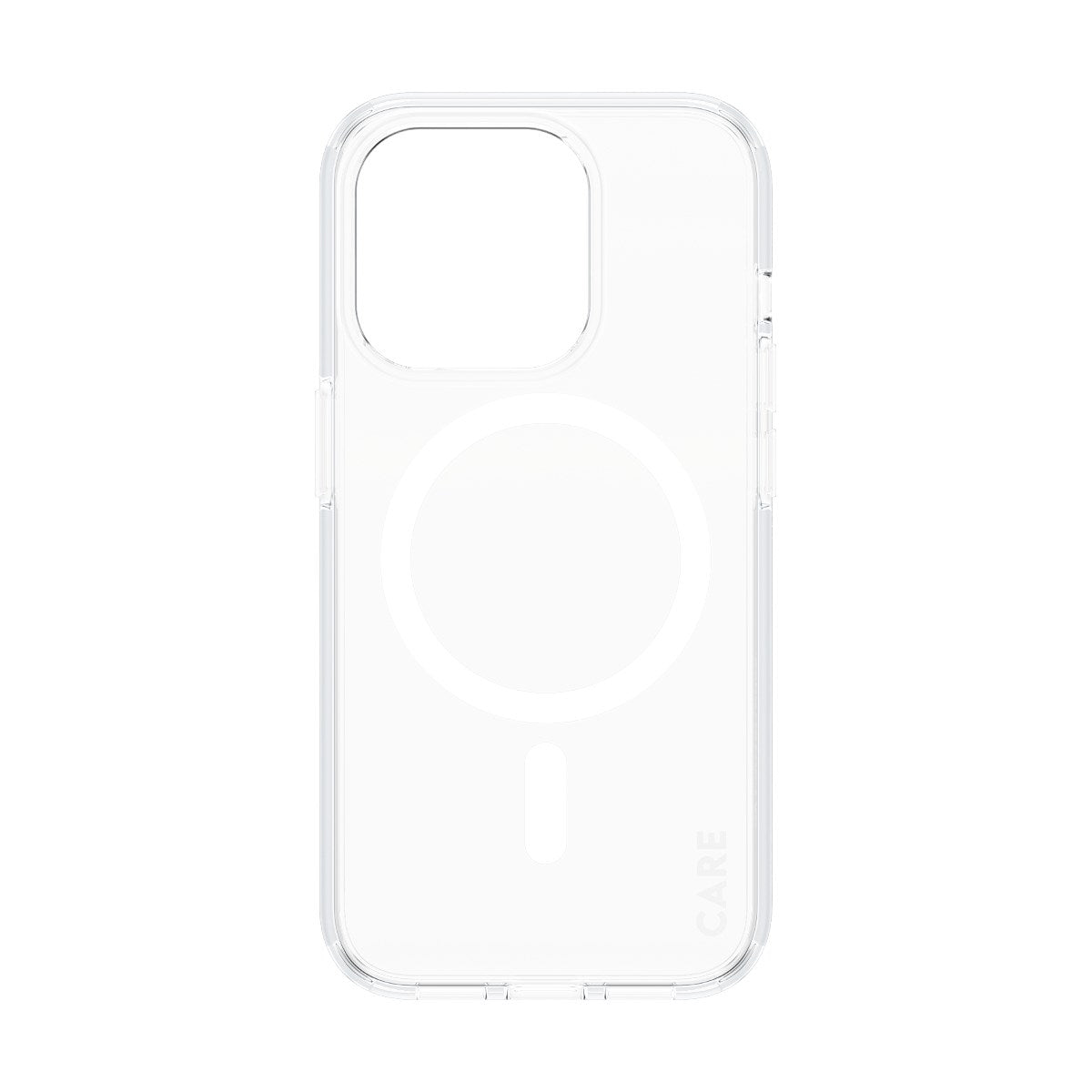 CARE by PanzerGlass® Urban Combat Case Transparent m. Hvid MagSafe iPhone 15 Pro